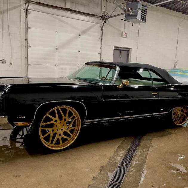 1973 Chevy Caprice Convertible – 454 Big Block – Fully Restored – 26” Forgiatos – Show Car  Featuring the iconic Chevrolet Caprice.