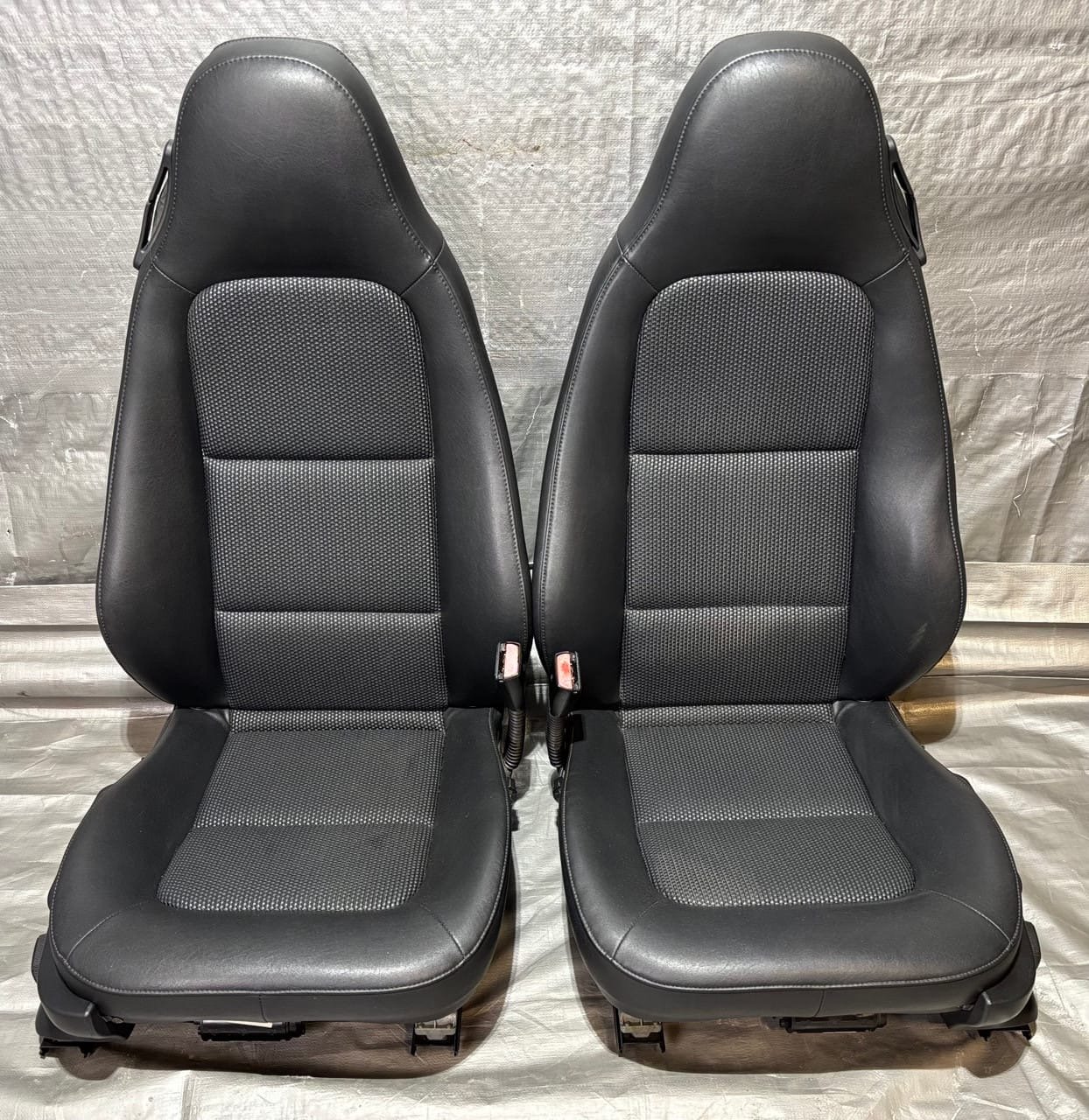 BMW Z3 Black Leather Seats – OEM Front Seats Interior Replacement